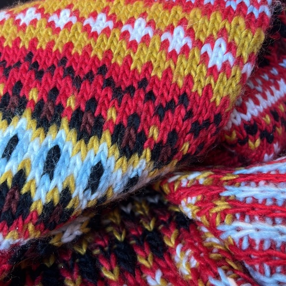 Treasure & Bond multi scarf boho style with long fringes 12”x72” minus fringes - Picture 10 of 10